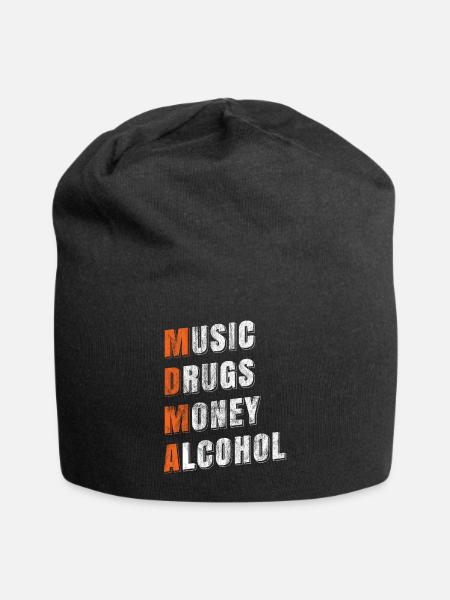MDMA-Ekstase - Jersey-Beanie - Schwarz