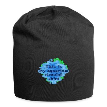 Gift, Gift Idea, Aquarium, Aquariums, Aquari - Jersey Beanie - black - Front