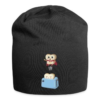 Superhero toast - Jersey Beanie - black - Front