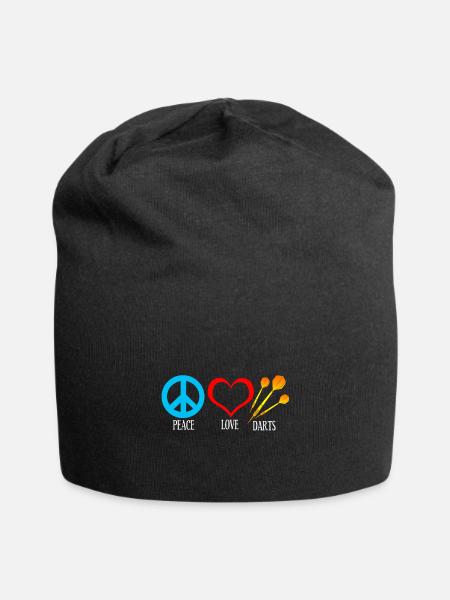 Dart Frieden - Jersey-Beanie - Schwarz