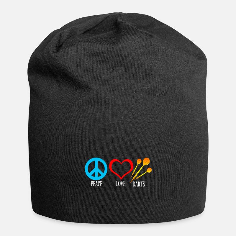 Dart Frieden - Jersey-Beanie - Schwarz