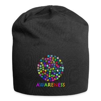 Sensibilisation à l'autisme - Bonnet en jersey - noir - Devant