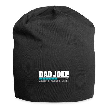 Father jokes gift funny daddy - Jersey Beanie - black - Front