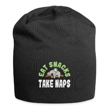 Prenez des collations Prenez des siestes Sweet Koala Bear Graphic Design - Bonnet en jersey - noir - Devant