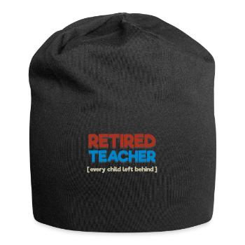 Pensionierter Lehrer - Jersey-Beanie - Schwarz - Vorne