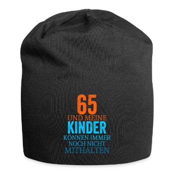 65e anniversaire - Bonnet en jersey - noir - Devant