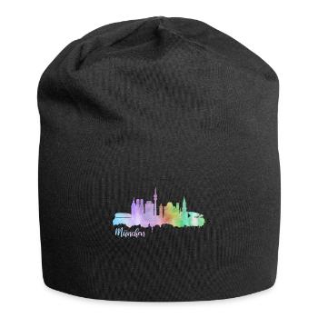 Skyline Munich Germany - Jersey Beanie - black - Front