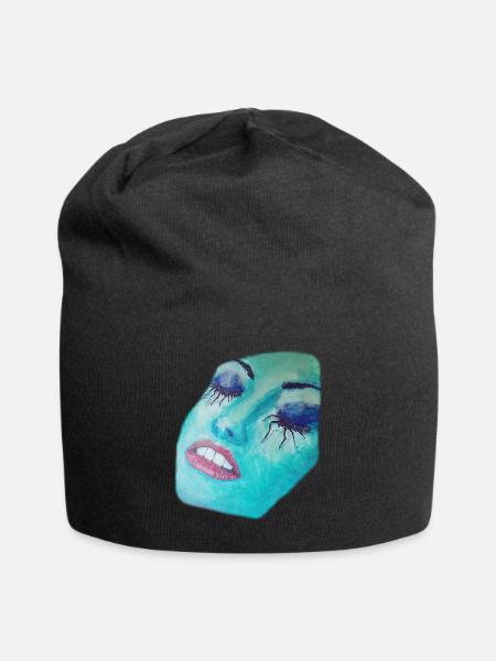 sleep - Jersey-Beanie - Schwarz