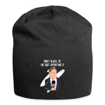 Reporter journalist - Jersey Beanie - black - Front