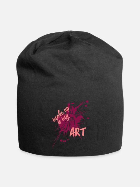 Maquilleuse Maquilleuse Maquillage Beauté - Bonnet en jersey - noir