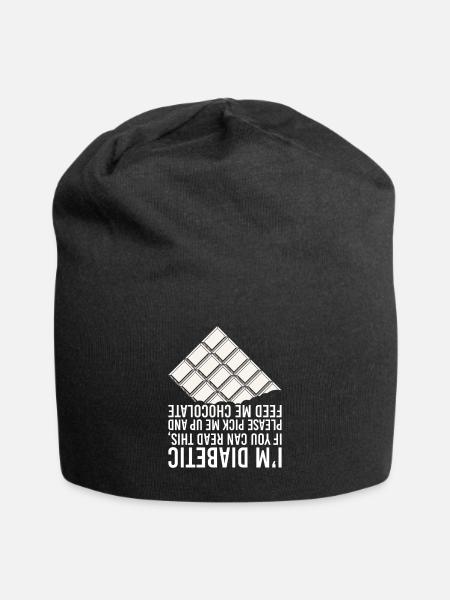 Diabète - Bonnet en jersey - noir