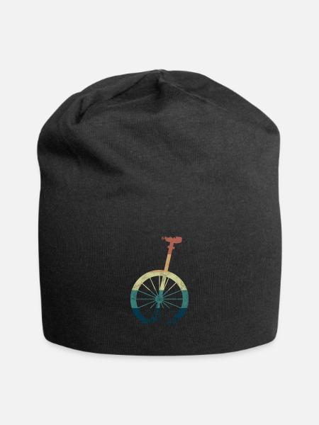 Einrad Fahrer Artist Hochrad Künstler Geschenk - Jersey-Beanie - Schwarz