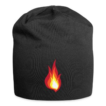 Feuer Kostüm Flamme - es leuchtet Feuerwerk - Jersey-Beanie - Schwarz - Vorne