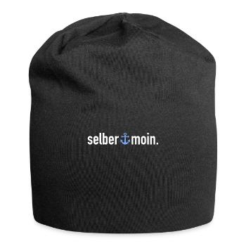 Selber Moin | Begrüßung Norddeutschland Küste - Jersey-Beanie - Schwarz - Vorne