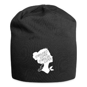 Schönes Frauenpower & Gleichberechtigung Design - Jersey-Beanie - Schwarz - Vorne