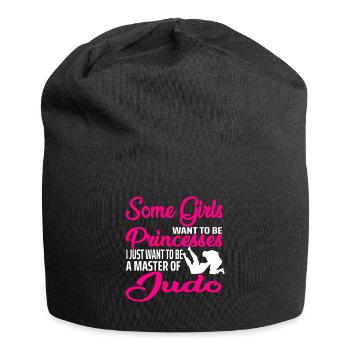 Princesse de judo - Bonnet en jersey - noir - Devant