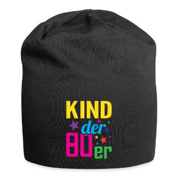 Kind der 80er - Jersey-Beanie - Schwarz - Vorne