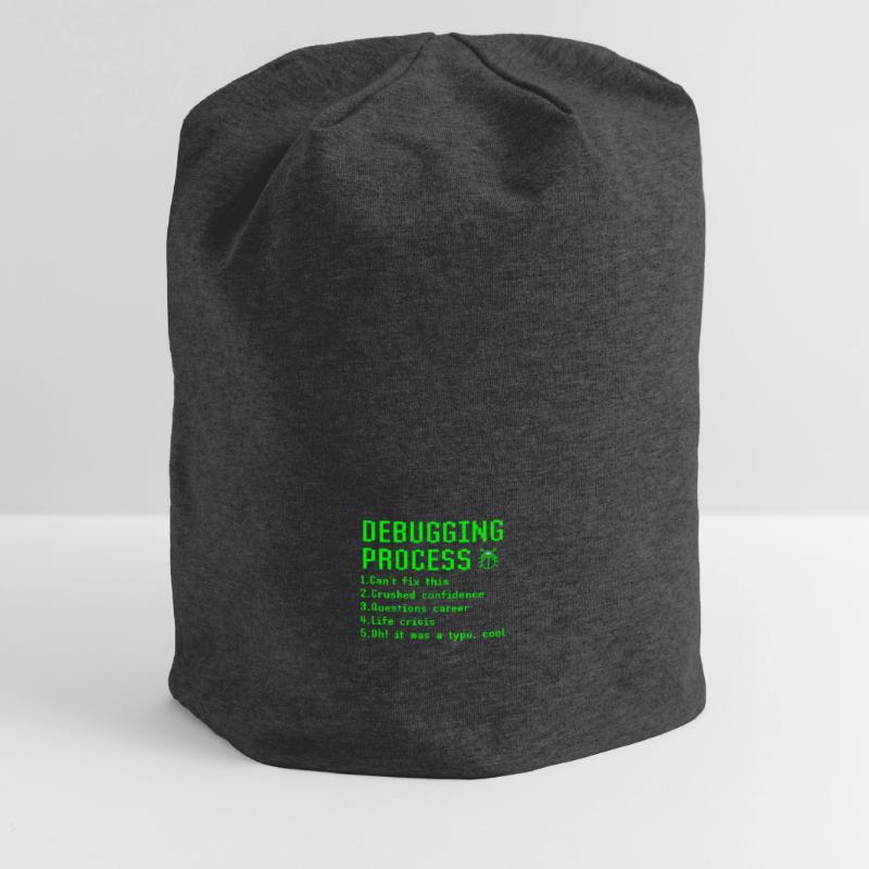 Debugging Process Funny Programmer Coder Gift Idea Jersey Beanie