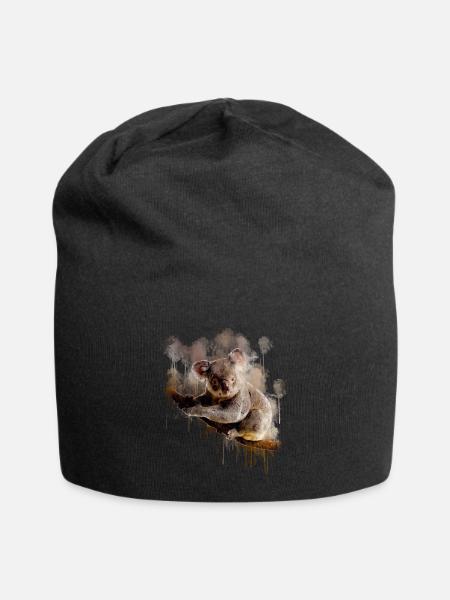 Koala bär australien geschenk shirt - Jersey-Beanie - Schwarz