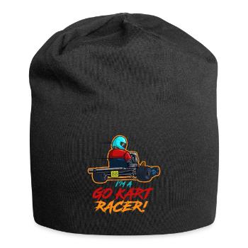 Go-Kart-Racer - Jersey-Beanie - Schwarz - Vorne