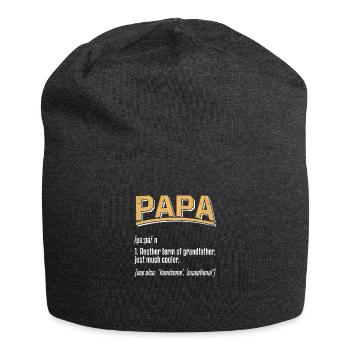 Papa Definition - Jersey Beanie - charcoal grey - Front