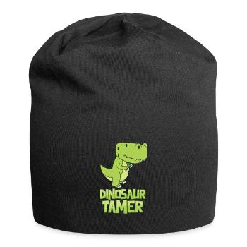 Dinosaur reptile gift funny dino cute fun - Jersey Beanie - black - Front