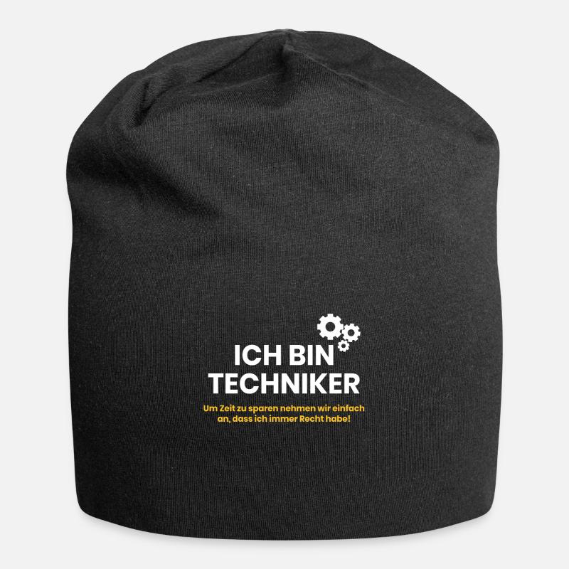 Ich bin Techniker - Jersey-Beanie - Schwarz