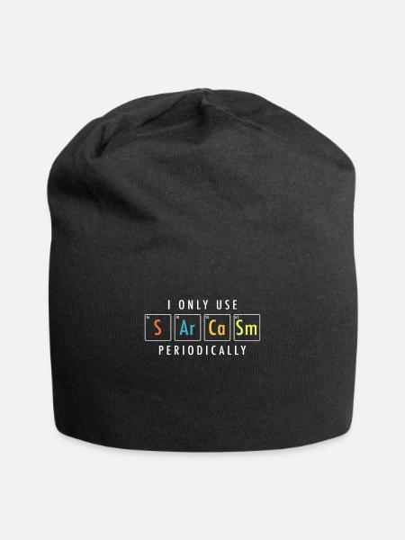 sarcasm - Jersey Beanie - black