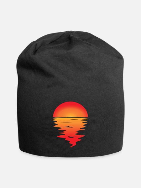 sunset - Jersey-Beanie - Schwarz