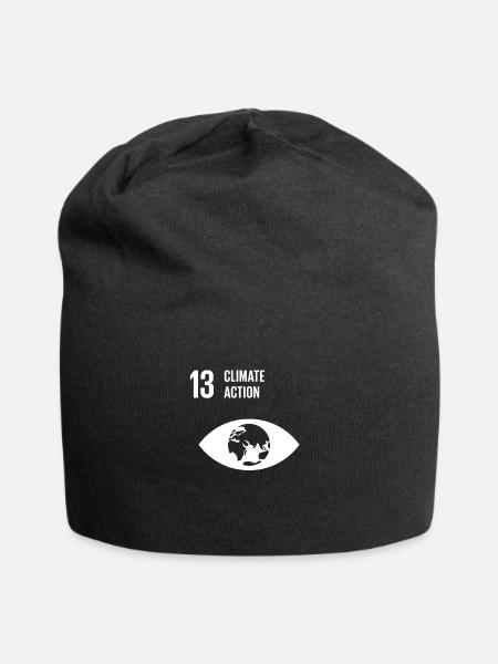 13 Climate Action Global Goals - Jersey Beanie - black