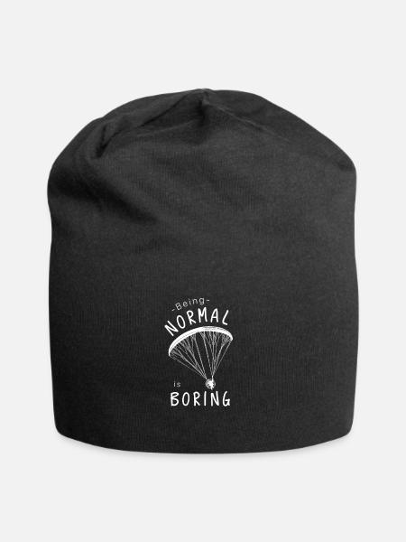Being Normal is Boring Paramotor - Jersey Beanie - black