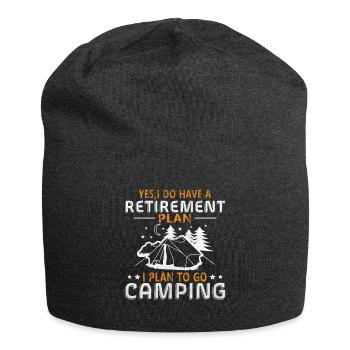 Pension tentes de camping - Bonnet en jersey - charbon - Devant
