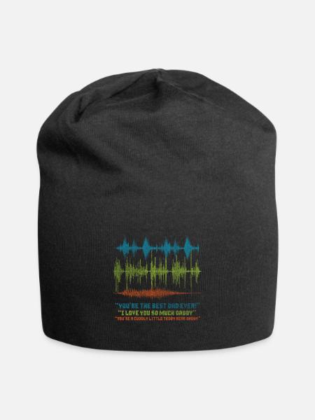 Merci papa papa papa fille cadeau - Bonnet en jersey - noir