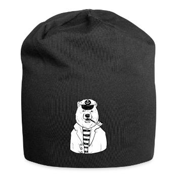 Marin, marin, capitaine, marin, marin - Bonnet en jersey - noir - Devant