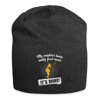 Idée cadeau musicien voisin tuba tubist cadeau - Bonnet en jersey - charbon - Devant