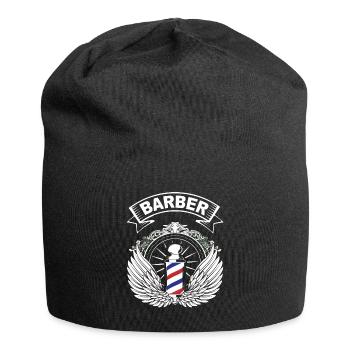 T-shirt de coiffeur - Bonnet en jersey - noir - Devant