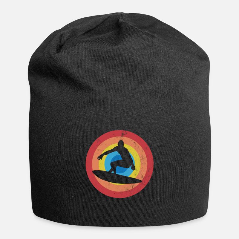 Surfer Surfbrett - Jersey-Beanie - Schwarz