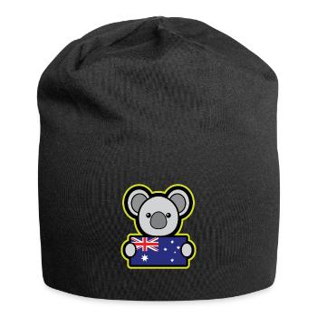 Koala Australien Geschenk Kinder Weihnachten - Jersey-Beanie - Schwarz - Vorne