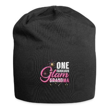 Oma Stil - Jersey-Beanie - Schwarz - Vorne