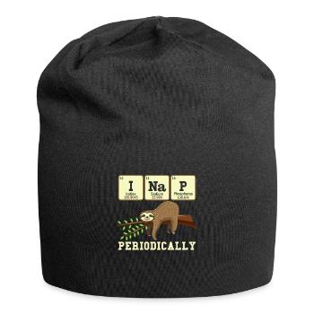 Funny Sloth Shirt,Nap,gift,gift idea,periodic tabl - Jersey-Beanie - Schwarz - Vorne