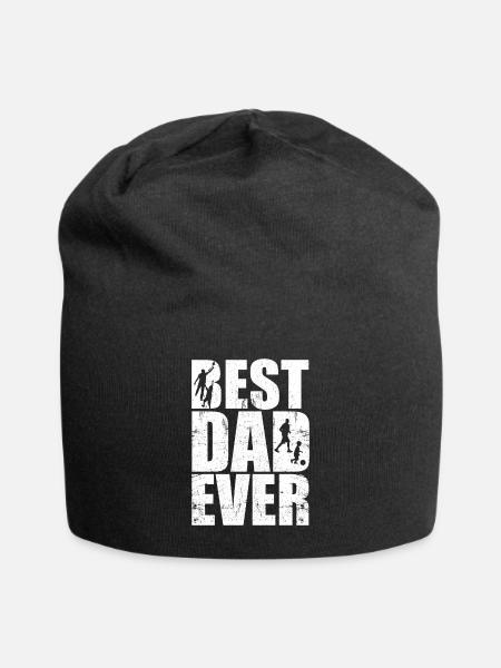 Beste Papa - Jersey-Beanie - Schwarz