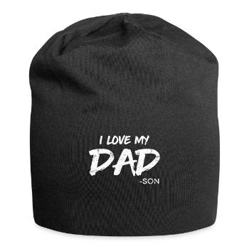Dear dad father son - Jersey Beanie - black - Front