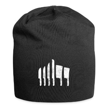 Knife chef butcher meat - Jersey Beanie - black - Front
