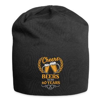 60th birthday 60 years 60 years - Jersey Beanie - black - Front