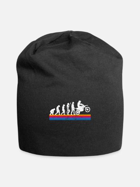 Motocross Dirtbike Evolution - Jersey Beanie - black