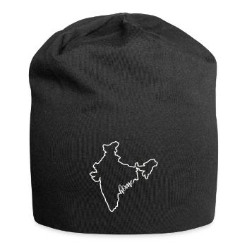 India New Delhi Home Gift - Jersey Beanie - black - Front