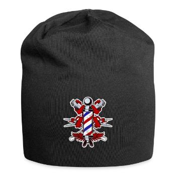 Barber - Barbier Pole - Geschenk - Jersey-Beanie - Schwarz - Vorne