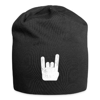 Pommesgabel Metal Hand Rock Metal Music - Jersey Beanie - black - Front