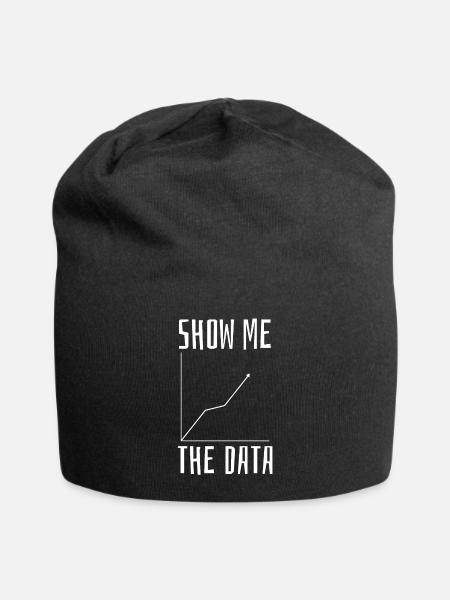 Data Science Mathematics - Jersey Beanie - black