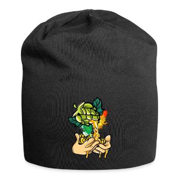 Craft Bier Hopfen Malz Hobbybrauer Braumeister - Jersey-Beanie - Schwarz - Vorne